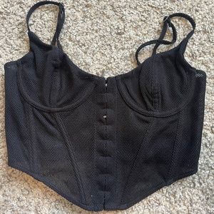 White fox boutique corset top